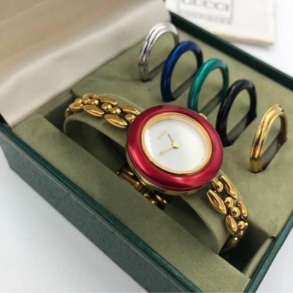 Gucci Collectable Watch with all Bezels and Box included - Picture 3 of 6